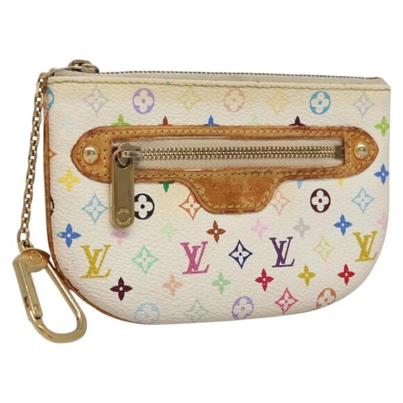 LOUIS VUITTON Monogram Multicolor Pochette MM Pouch White M60028 LV Auth 110453 - Picture 1 of 15